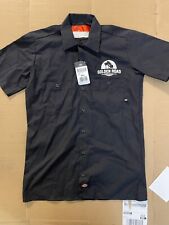 Mens DICKIES Golden Road Brewery Brewed and Canned in LA Beer Button Shirt Small picture
