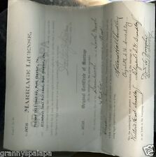 1923 - Original Marriage License / SMEDLEY / WILLIAMS Family,Pennsylvania picture