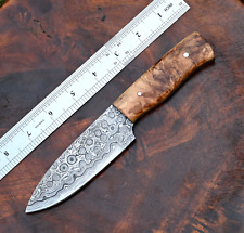 HandMade Bushcraft Damascus Hunting Knife - Hand Forged Damascus Steel 2669 picture