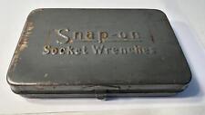 Vintage Snap-On Metal Box Socket Wrenches With Tools picture