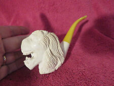 VINTAGE MEERSHAUM LIONS HEAD PIPE IN GREAT CONDITION picture