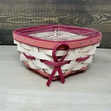 Longaberger 2012 Breast Cancer Horizon of Hope Basket Diamond with Protector WW picture