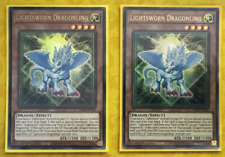Yu-Gi-Oh 2x Lightsworn Dragonling, LEDE-EN023, Ultra Rare, NM picture