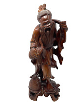 Vintage, One-Of-A-Kind 'Japanese Fisherman' Wooden carving 15