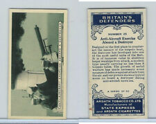A72-14 Ardath Tobacco, Britain's Defenders, 1936, #25 Destroyer picture