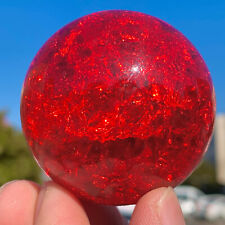 157-167G Natural Titanium Rainbow Quartz sphere Crystal ball Healing A897 picture