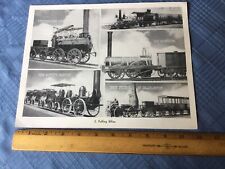 Vintage Railroad B/W Print 2,  Puffing Billies,  11
