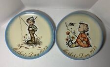 2 Hummel Mother's Day Plates 1973, 1974  West Germany Unboxed 7 3/4