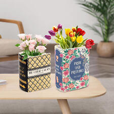 Ceramic Bookshelf Vase Unique Book Planter Pot Book Flower Vase Home Decor picture