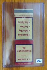 Norwich, New York ...  THE CHENANGO HOTEL Matchbook Cover picture