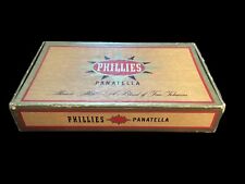 Vtg 50s Phillies Panatella 1957 Bayuk Cigar Box Seymour Robins Philadelphia Penn picture