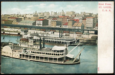 1910 River Front St. Louis MO Steamboat 