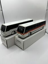 Vintage Bank Bus Plastic 9.5X2X2.75'' Lot ( Blank and Orange) picture
