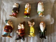 Antique Snow White Dwarfs 7 Vintage Disney Japan Figures Porcelain picture