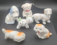 6- Vinage Miniature Dogs Bone China Porcelain Ceramic  picture