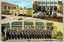 C1970 postcard MISSISSIPPI MVC marching band black majorettes, color guard, mint picture