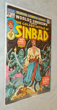 WORLD'S UNKNOWN GOLDEN VOYAGE OF SINBAD # 7 GD+ LOW GRADE MARVEL COMICS 1974 picture