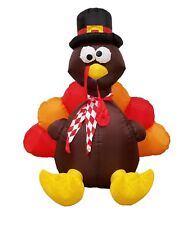 6 Foot Thanksgiving Inflatable Turkey Air Blown Outdoor Yard Decoration Blowup picture