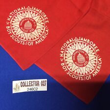 Boy Scouts Of America 1935 Red National Jamboree Neckerchief Full Square 246C2 picture