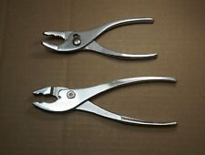 Vintage USA Slip Joint Pliers Craftsman WF-45373 P&G 1203 Thin Bent Nose picture