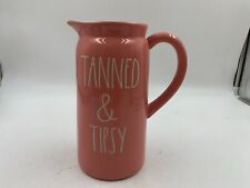 Rae Dunn Ceramic 9in Tanned & Tipsy Pitcher CC02B30004 picture