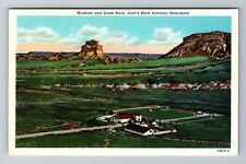 NE-Nebraska, Museum And Dome Rock, Aerial, Antique, Vintage Souvenir Postcard picture