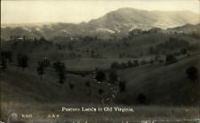 RPPC Pasture Lands in Old Virginia ~ 1925-1942 real photo postcard picture
