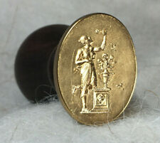  Large Intaglio Seal of Aphrodite - Reproduction Bronze, Gold Plated picture
