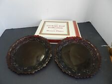 Vtg - Avon 1876 Cape Cod Ruby Red Collection Desserts Plates (Set of 4 total) picture