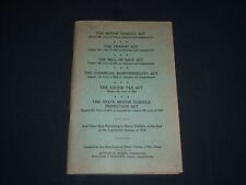 1936 NEW JERSEY MOTOR VEHICLE ACTS SOFTCOVER BOOK BY NJ DMV - MAGEE - J 3983 picture