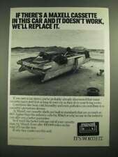 1981 Maxell Cassette Tapes Ad - Doesn't Work, We'll Replace It picture
