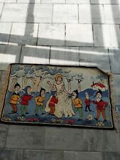 Vintage Snow White and the seven dwarfs tapestry/rug pre Disney 1930-22