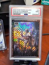 2022 TOPPS GALAXY STAR WARS X FACTOR MAN ON A MISSION P3 PSA MINT 9 picture