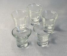 Set Of 5 Vintage Mini Shot Glasses, Mix Of Sizes picture