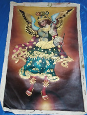 Handmade Cusco painting Archangel Michael 25 x 17 picture