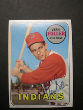 1969 TOPPS  #291  VERN FULLER    CLEVELAND INDIANS signed picture