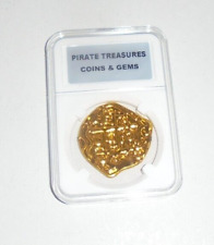Pirate Treasure Novelty Gold Coin Doubloon Escudo Token Artifact Specimen Gem AD picture
