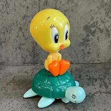 VTG Warner Bros. 2004 Baby Tweety On Turtle PVC Figure Looney Tunes Tweety Bird picture