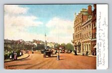 Bournemouth Dorset England, The Square, Victorian Townspeople, Vintage Postcard picture