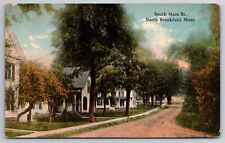 Vintage Postcard MA North Brookfield South Main Street c1919 Divided Back ~7911 picture