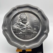 BETSY ROSS AMERICAN FLAG  PEWTER PLATE picture
