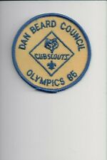 1985 Dan Beard Council Cub Scouts Olympics patch picture