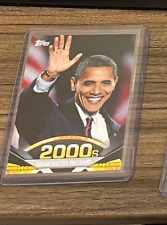 2011 TOPPS AMERICAN PIE FOIL REFRACTOR CARD BARACK OBAMA ELECTED PRESIDENT  #193 picture