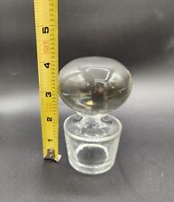 Vintage LARGE Replacement Clear Glass Decanter Bottle Stopper Cork ONLY 4