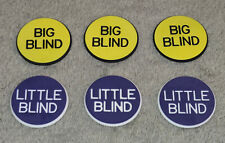 6 Pack Professional Poker Blind Button Set  (Little Blind & Big Blind Buttons) picture