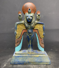 Ancient Egyptian Antiques Winged Sekhmet Statue Goddess of War Pharaonic BC picture