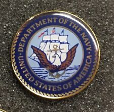 DEPARTMENT OF THE NAVY USA LAPEL PIN US MILITARY MADE IN AMERICA picture
