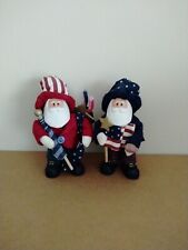 Set Of Two Resin Uncle Sam Figurines picture