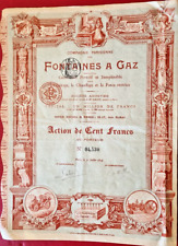 TOP DECO - Compagnie Parisienne des FONTAINES A GAZ 1899 picture