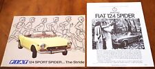 Fiat 124 Sport Spider 1600 US leaflet Prospekt, 1970 picture